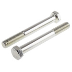Bright Zinc Plated Steel, Hex Bolt, M16 x 130mm