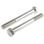 Bright Zinc Plated Steel, Hex Bolt, M16 x 140mm