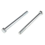 Bright Zinc Plated Steel, Hex Bolt, M16 x 180mm