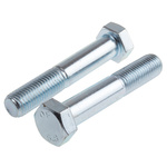 Bright Zinc Plated Steel, Hex Bolt, M20 x 110mm