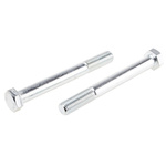 Bright Zinc Plated Steel, Hex Bolt, M20 x 180mm