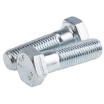 Clear Passivated, Zinc Steel, Hex Bolt, M16 x 55mm