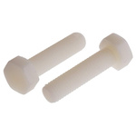 Plain Nylon, Hex Bolt, M10 x 40mm
