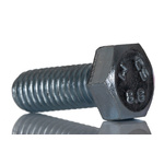 Bright Zinc Plated Zinc Plated Steel, Hex Bolt, M8 x 20mm