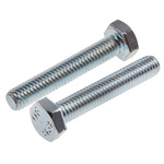 Zinc Plated Steel Hex, Hex Bolt, M6 x 35mm