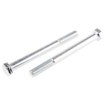 Bright Zinc Plated Steel, Hex Bolt, M16 x 170mm