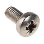 RS PRO Pozidriv Pan A4 316 Stainless Steel Machine Screws DIN 7985, M5x10mm