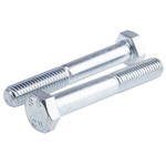 Clear Passivated, Zinc Steel, Hex Bolt, M12 x 80mm
