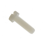 RS PRO Slot  Cheese Head Nylon Machine Screws, M6x20mm