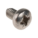 RS PRO Pozidriv Pan A2 304 Stainless Steel Machine Screws DIN 7985, M4x6mm