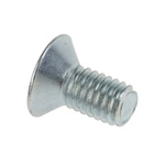 RS PRO Pozidriv Countersunk Steel Machine Screws DIN 965, M3x6mm