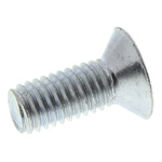 RS PRO Pozidriv Countersunk Steel Machine Screws DIN 965Z, M5x12mm
