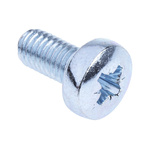RS PRO Pozidriv Pan Steel Machine Screws DIN 7985Z, M5x10mm