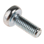 RS PRO Pozidriv Pan Steel Machine Screws DIN 7985Z, M6x16mm