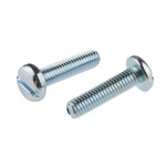 RS PRO Slot Pan Steel Machine Screws DIN 85, M5x20mm