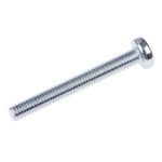 RS PRO Pozidriv Pan Steel Machine Screws DIN 7985, M3x25mm