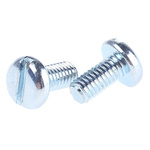 RS PRO Slot Pan Steel Machine Screws DIN 85, M3x6mm