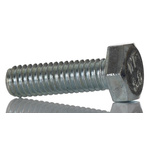 Bright Zinc Plated Steel, Hex Bolt, M6 x 20mm