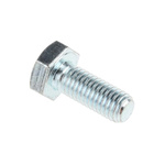 Bright Zinc Plated Zinc Plated Steel, Hex Bolt, M10 x 25mm