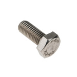 Plain Stainless Steel, Hex Bolt, M10 x 25mm