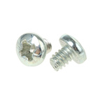 RS PRO Pozidriv Pan Steel Machine Screws ANSI B 18.6.3 No 6x3/16in
