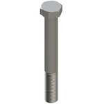 Steel, Hex Bolt, M10 x 60 x 60mm