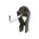 Raaco Acetal, Steel, Fixing Plate J Hook, 50mm, 27mm