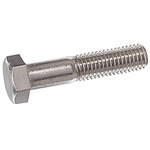 Plain Stainless Steel, Hex Bolt, M6 x 8mm