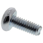 RS PRO Torx Pan Steel Machine Screws, M2.5x6mm