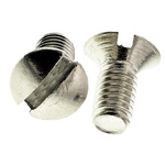 RS PRO Slot Round Brass Machine Screws DIN 964, M3x6mm