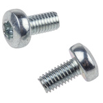 RS PRO Torx Pan Steel Machine Screws, M3x6mm