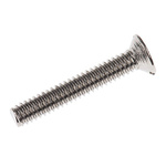 RS PRO Slot Countersunk Brass Machine Screws DIN 963, M2x12mm