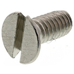 RS PRO Slot Countersunk Brass Machine Screws DIN 963, M2.5x6mm