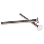 RS PRO Slot Countersunk Brass Machine Screws DIN 963, M3x30mm