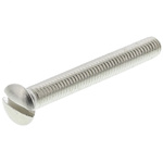 RS PRO Slot Raised (Countersunk) Brass Machine Screws DIN 964, M3.5x30mm