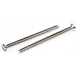 RS PRO Slot Raised (Countersunk) Brass Machine Screws DIN 964, M3.5x50mm