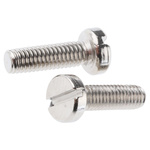 RS PRO Slot  Cheese Head Brass Machine Screws DIN 84, M3x10mm