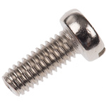 RS PRO Slot  Cheese Head Brass Machine Screws DIN 84, M4x10mm
