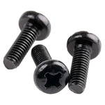 RS PRO Pozidriv Pan Steel Machine Screws DIN 7985Z, M4x12mm