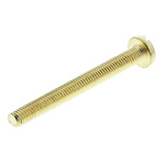 RS PRO Slot Pan Brass Machine Screws DIN 85, M3x30mm