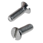 RS PRO Slot Countersunk A2 304 Stainless Steel Machine Screws DIN 963, M2x6mm