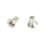 RS PRO Pozidriv Countersunk A2 304 Stainless Steel Machine Screws DIN 965, M2x4mm