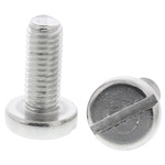 RS PRO Slot Pan A2 304 Stainless Steel Machine Screws DIN 85, M8x20mm