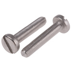 RS PRO Slot Pan A2 304 Stainless Steel Machine Screw DIN 85, M8x40mm