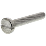 RS PRO Slot Pan A2 304 Stainless Steel Machine Screw DIN 85, M8x50mm