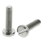 RS PRO Slot Pan A4 316 Stainless Steel Machine Screws DIN 85, M3x12mm