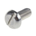 RS PRO Slot Pan A4 316 Stainless Steel Machine Screws DIN 85, M5x12mm