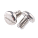 RS PRO Slot Pan A4 316 Stainless Steel Machine Screws DIN 85, M6x10mm