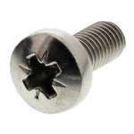 RS PRO Pozidriv Pan A4 316 Stainless Steel Machine Screws DIN 7985, M5x12mm