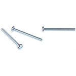 RS PRO Slot Pan Steel Machine Screws DIN 85, M5x50mm